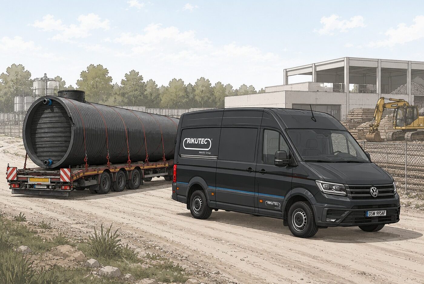Zubehör für Löschwassertanks.